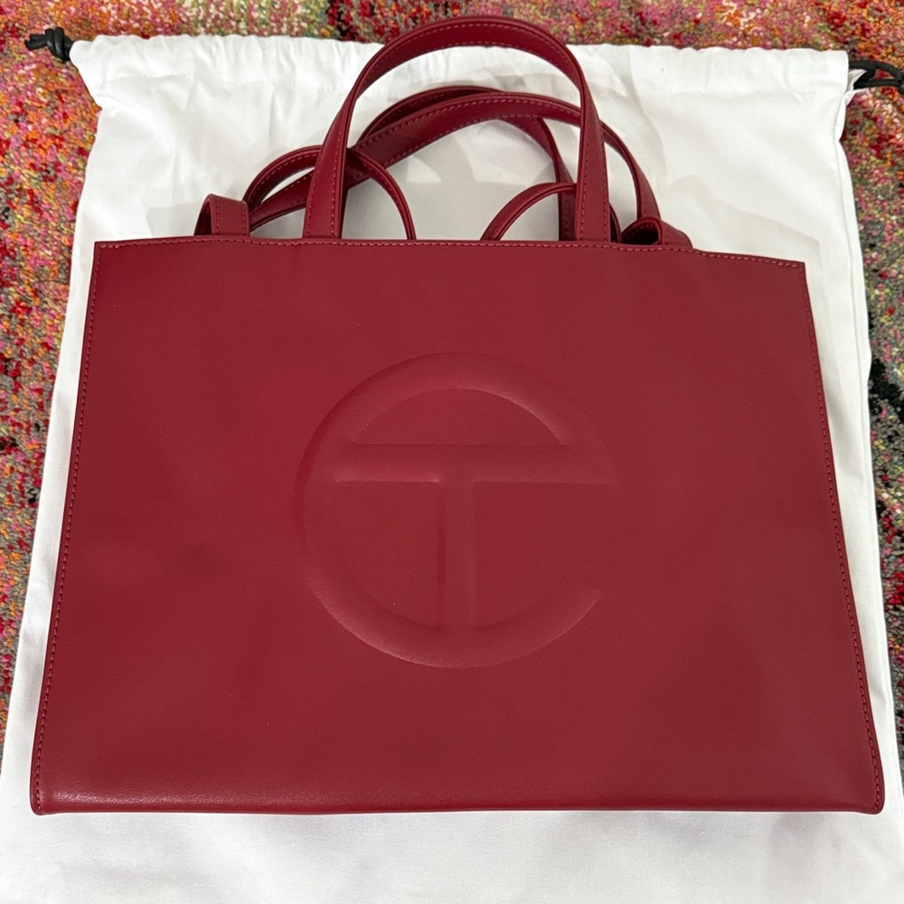 Telfar Women's Burgundy Tote Bag